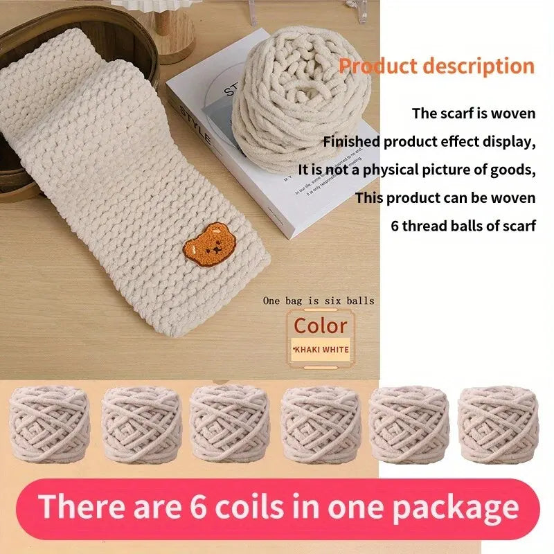 6 PC / Thread Thick Yarn Ball Set