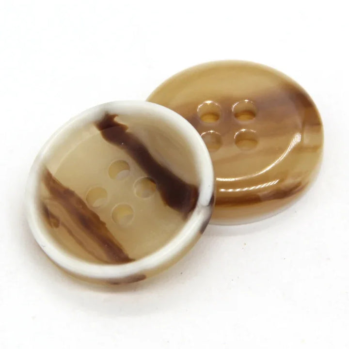 Manein 15/20mm Retro Men Suit Horn Resin Button - 20 PC