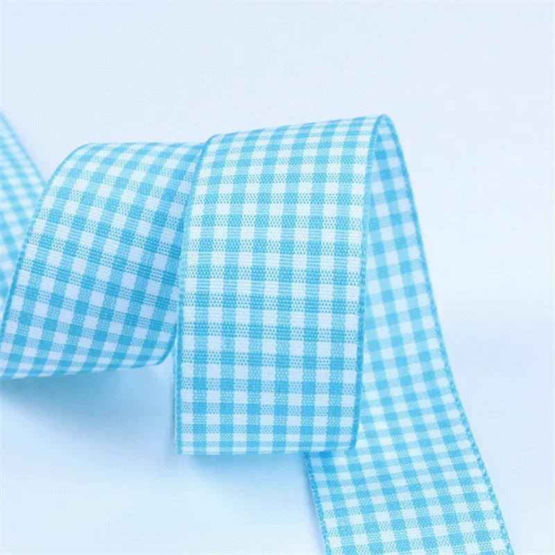 5 Yard / Polyester Plaid Decorative Ribbon Tape