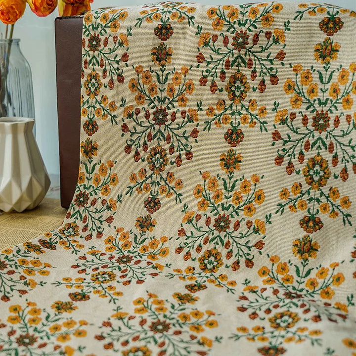 Rosario Floral Chenille Woven Fabric