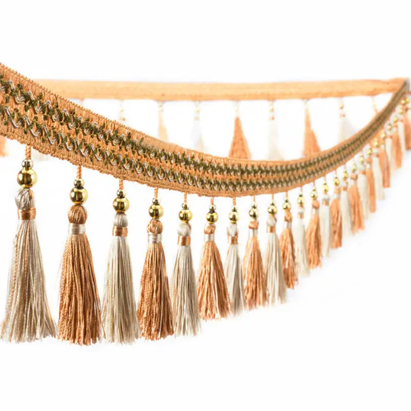 Mateo Beaded Tassel Fringe Trim