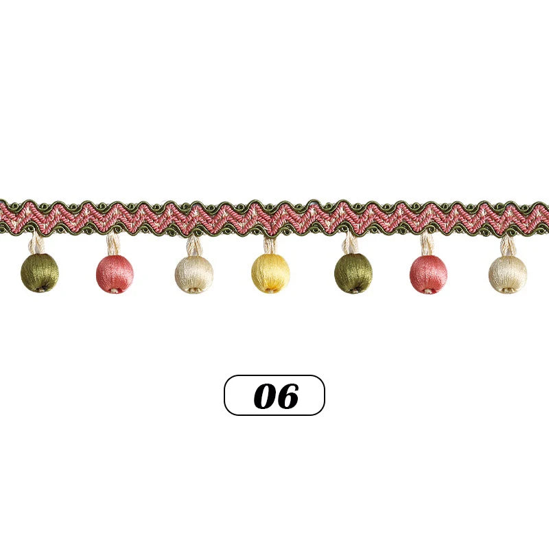 Tastle Ball Tassel Fringe Trim
