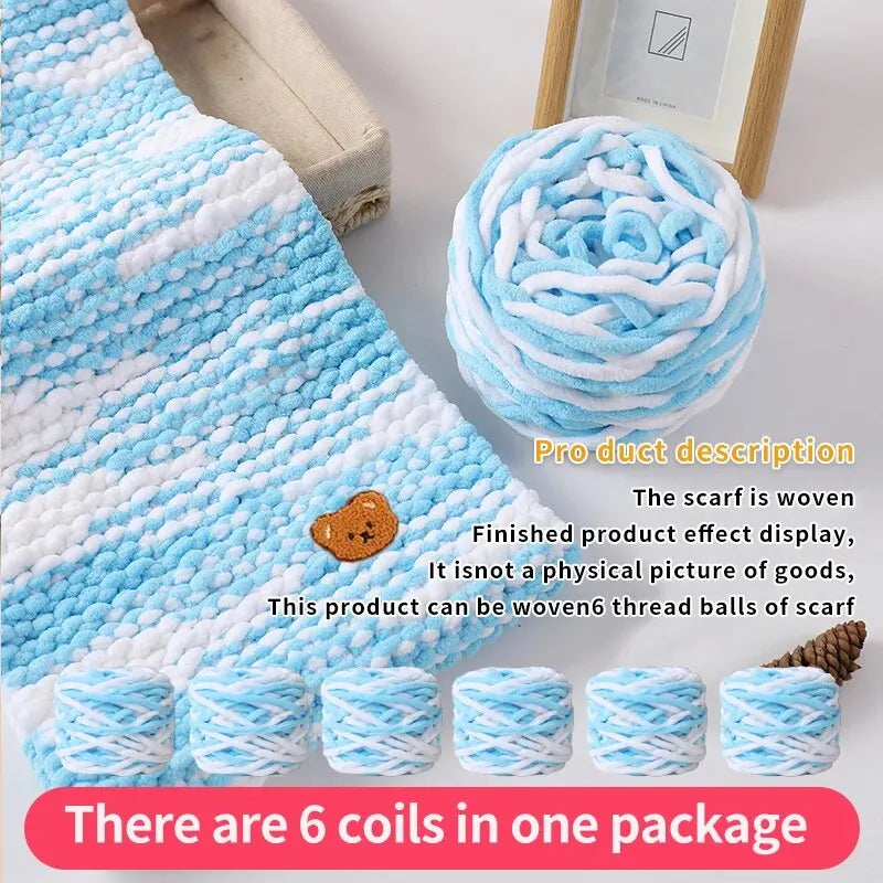 6 PC / Thread Thick Yarn Ball Set