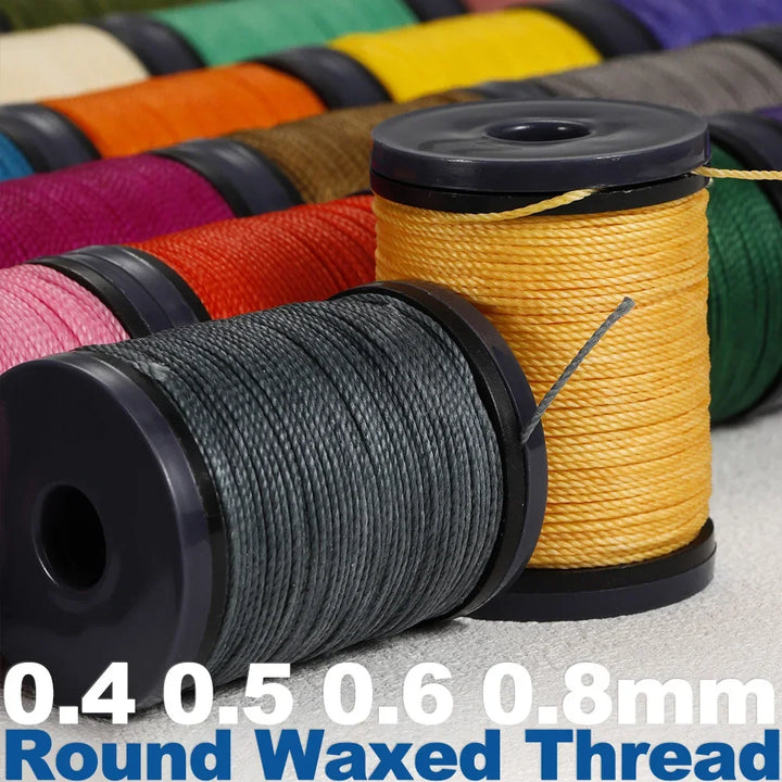 36 Meters / Round Polyester Waxed Thread