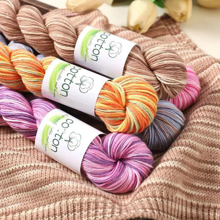 50g 100% Cotton Dyed Yarn