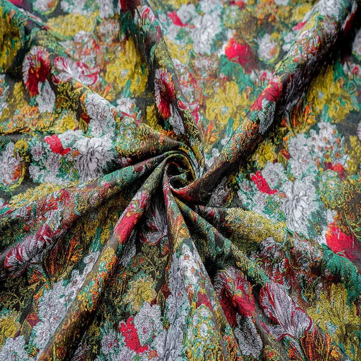 Lomeni Oil Panted Style Woven Jacquard Fabric