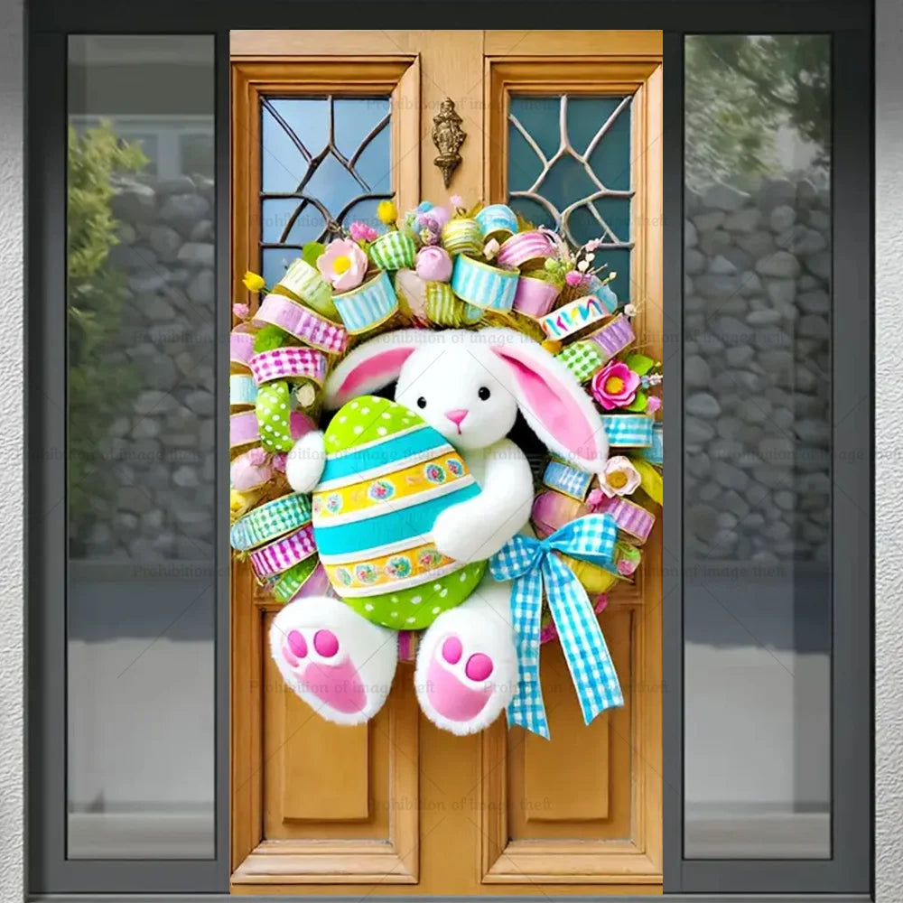 Spring Happy Easter Door Wreath