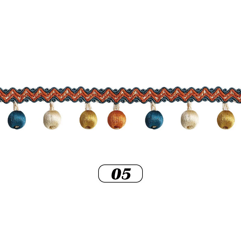 Tastle Ball Tassel Fringe Trim