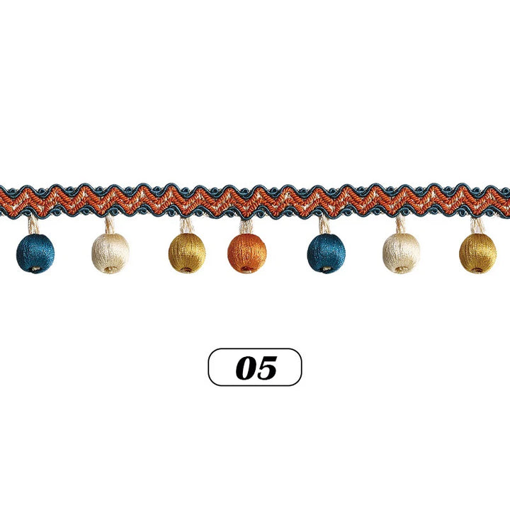 Tastle Ball Tassel Fringe Trim