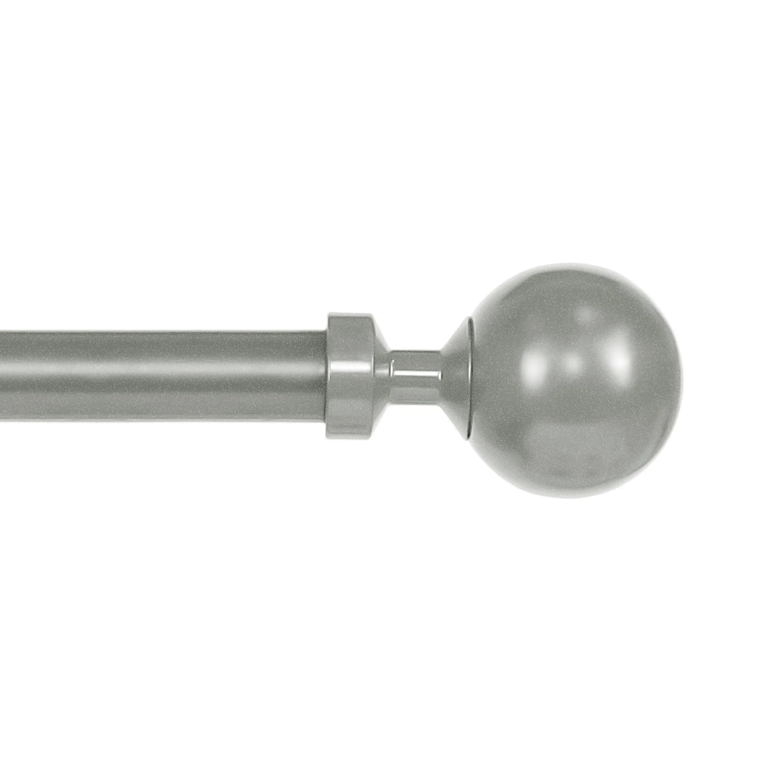 Kore 5/8 Inch Adjustable Heavy Duty Curtain Single Rod Set