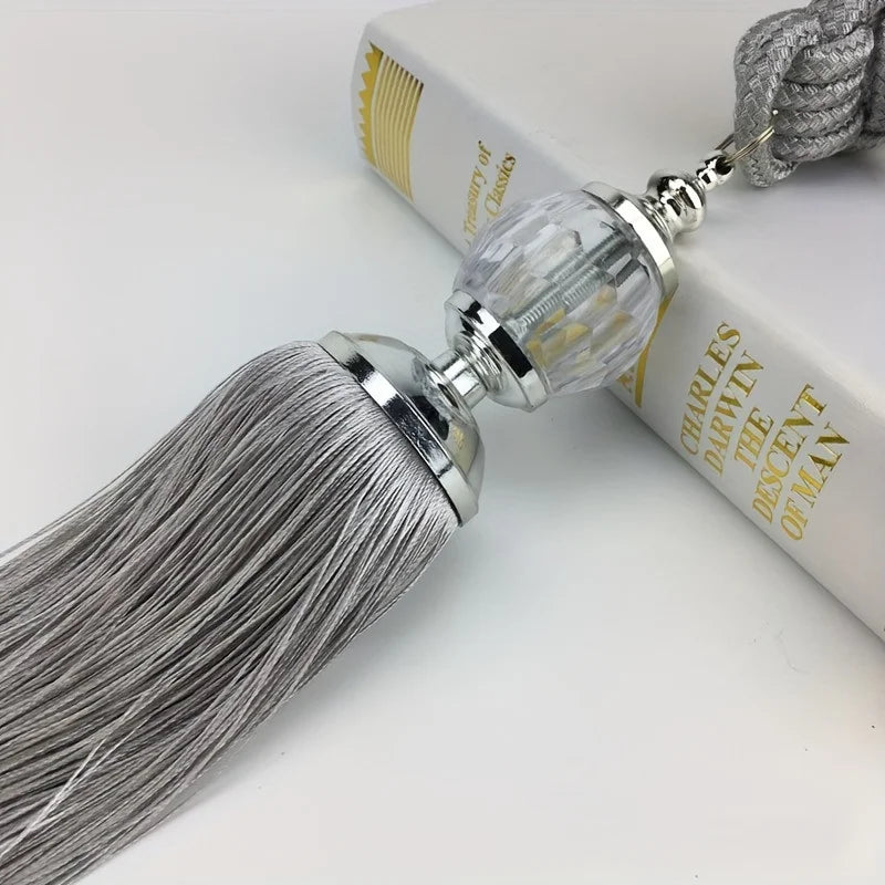 2 PC Savora Ball Tassel Curtain Tiebacks