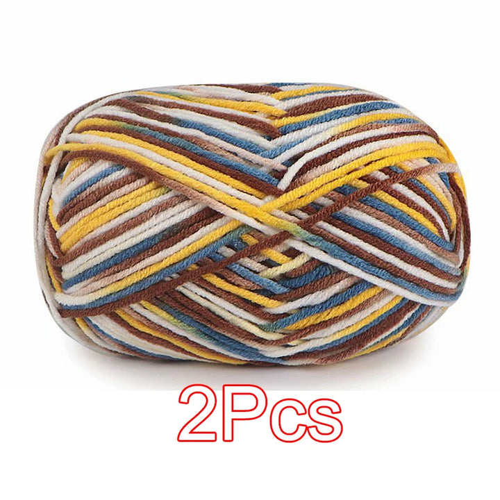2PC / Tie-dye Crochet Yarn