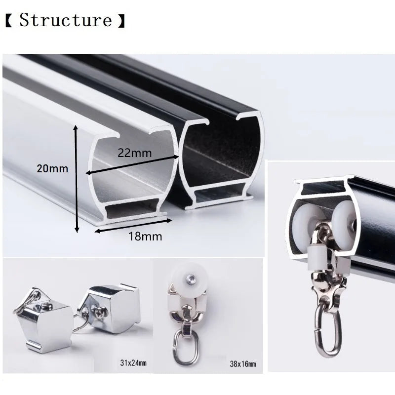 Zenith Metal Curtain Drapery Track