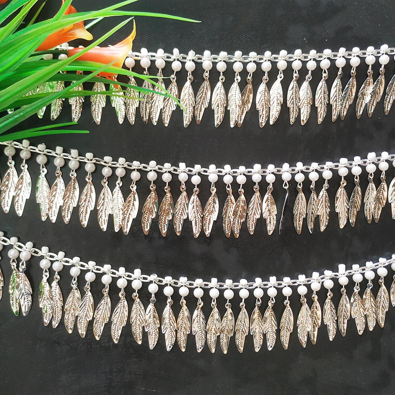 Ramses Metal Beaded Tassel Fringe Trim