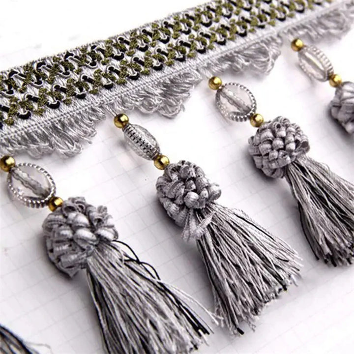 Mito Beaded Tassel Fringe Trim