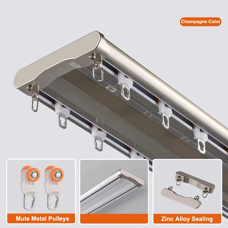 All-In-One Dual Curtain Drapery Track