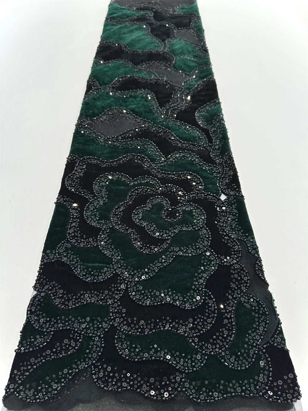 5 YARDS / 6 COLORS / Althéa Beaded Embroidery Bridal Mesh Lace Fabric