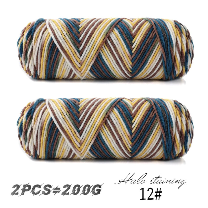 2 PC / Multicolor Acrylic Sweater Yarn