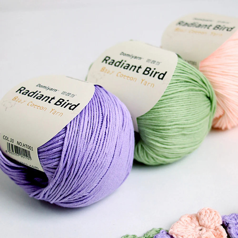 50g 100% Organic Pure Cotton Yarn