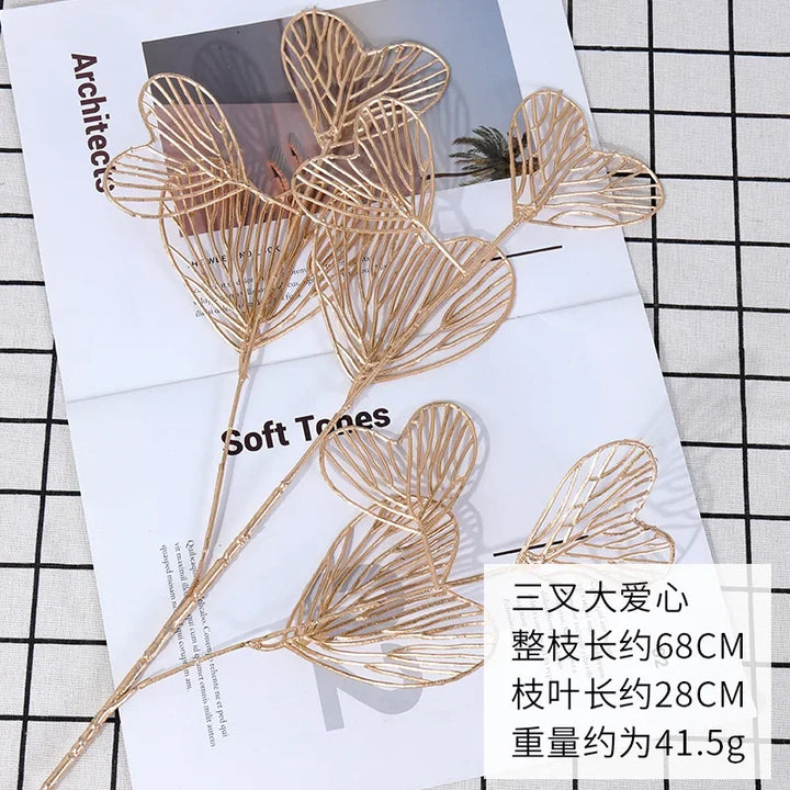 Valen Artificial Golden Ginkgo Leaves