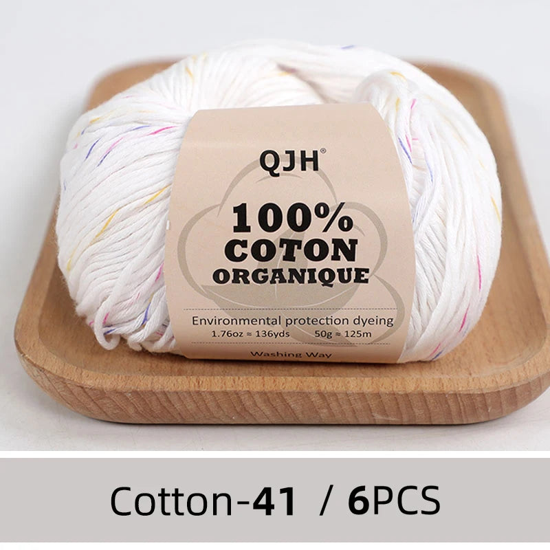 6 PC / 100% Egyptian Cotton Summer Soft Yarn