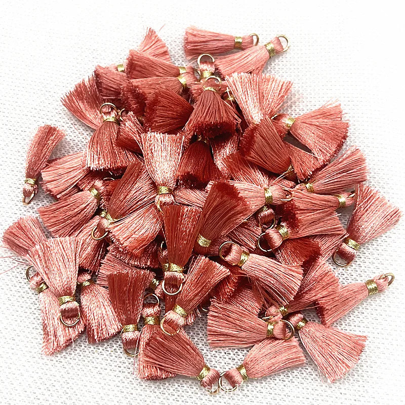 50 PC Mireau 20mm Mini Metal Hanging Ring Tassel