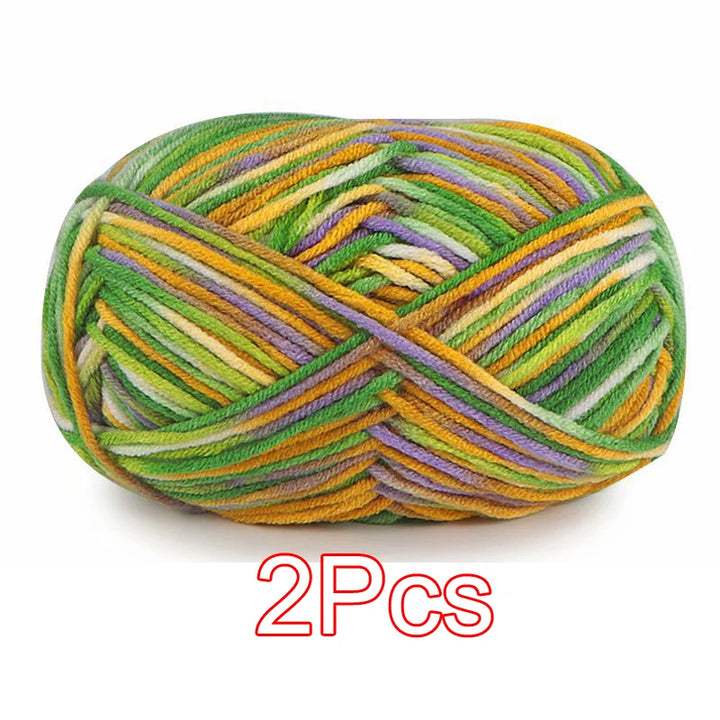 2PC / Tie-dye Crochet Yarn
