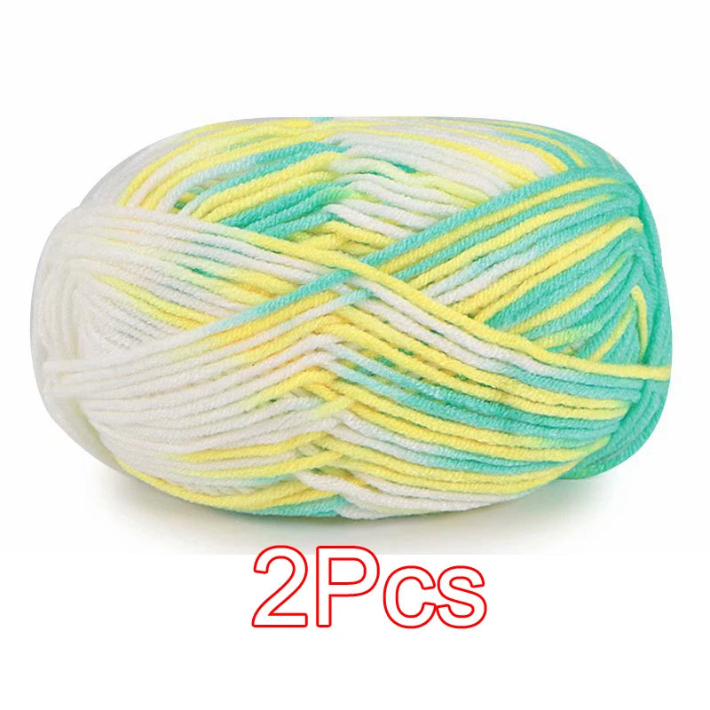 2PC / Tie-dye Crochet Yarn