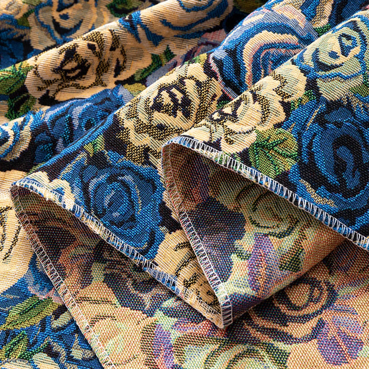 Amalfi Oil Paint Floral Chenille Fabric