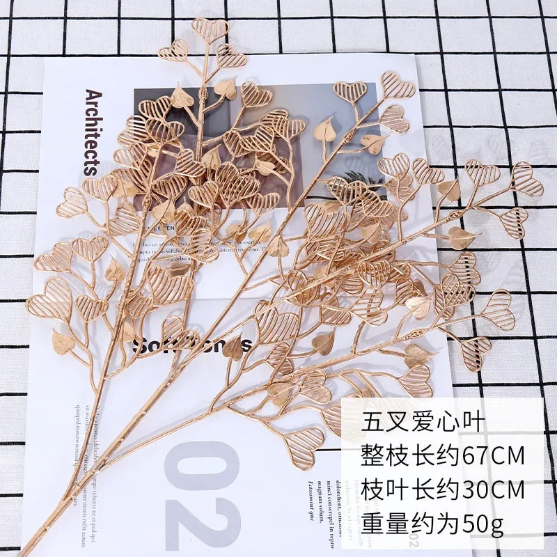 Valen Artificial Golden Ginkgo Leaves