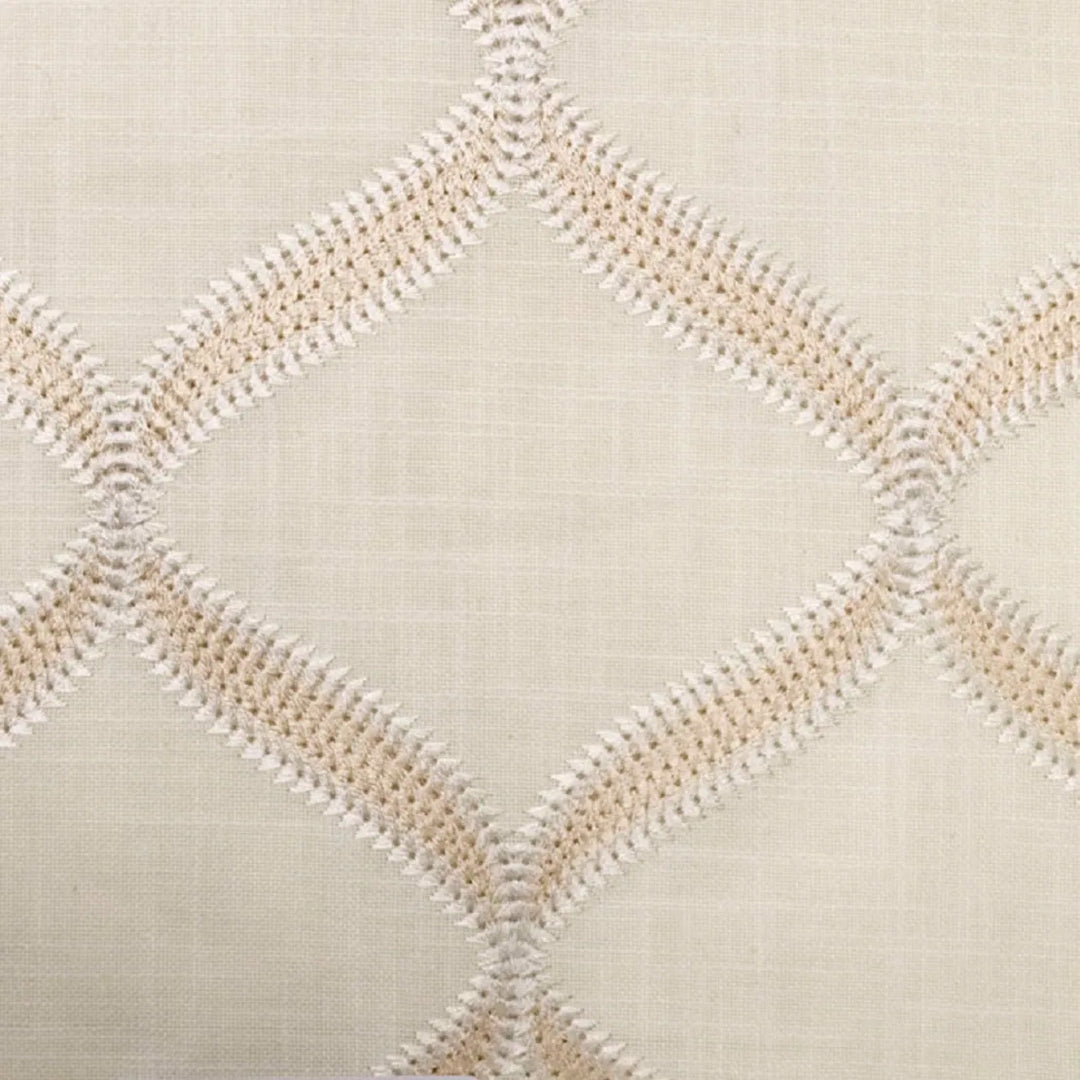 Velmont Embroidery Faux Linen Fabric | 3 Colors