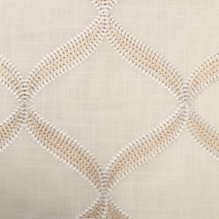 Velmont Embroidery Faux Linen Fabric | 3 Colors