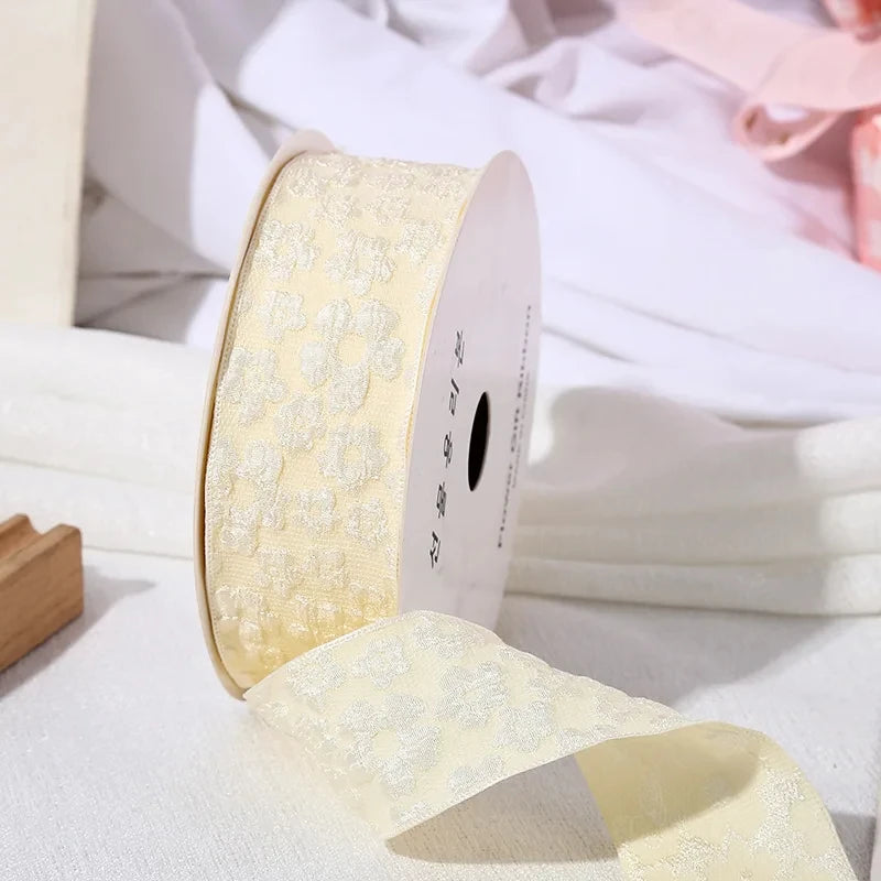 Label Ribbon Wrinkle 10 Yards / 3D Flower Wrinkle Embossment Ribbon – Classic Modern Fabrics
