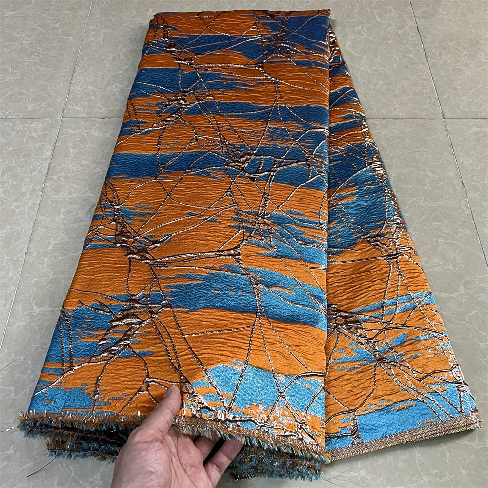 5 YARDS / 9 COLORS / Milo Abstract Waves Viscose Jacquard Woven Fabric ...