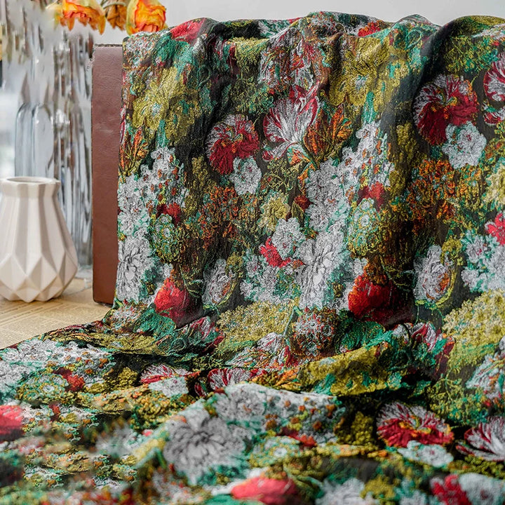 Lomeni Oil Panted Style Woven Jacquard Fabric