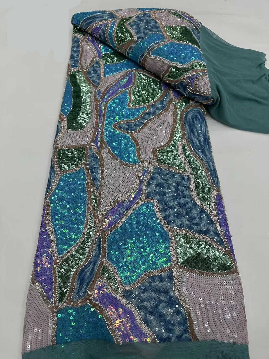 5 YARDS / 10 COLORS / Opulenza Beaded Embroidery Bridal Mesh Lace Fabric