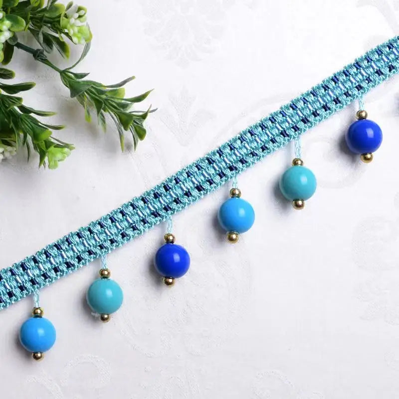 7 Colors / DAMIEN Beaded Ball Tassel Fringe Trim