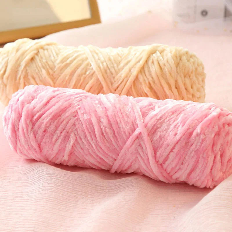 5PC/ Chenille Crochet Yarn