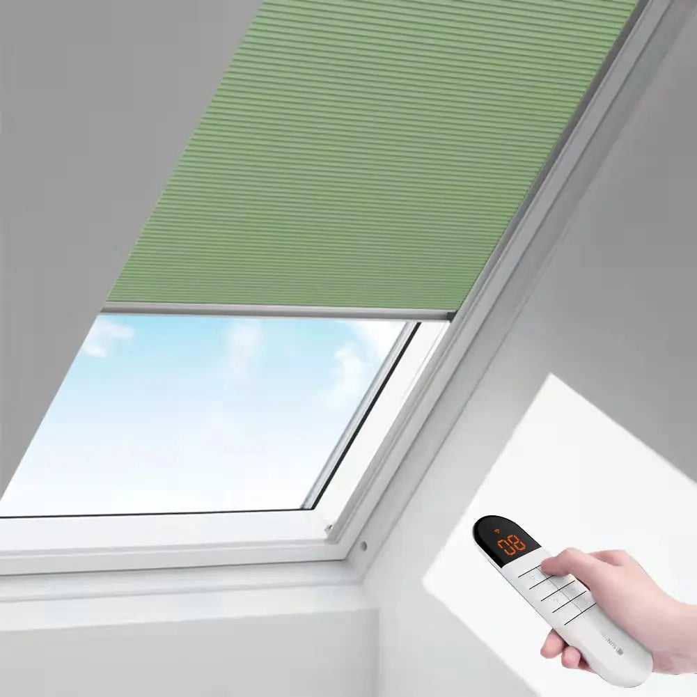 Skylight Rechargeable Motorized Blackout Cell Shade