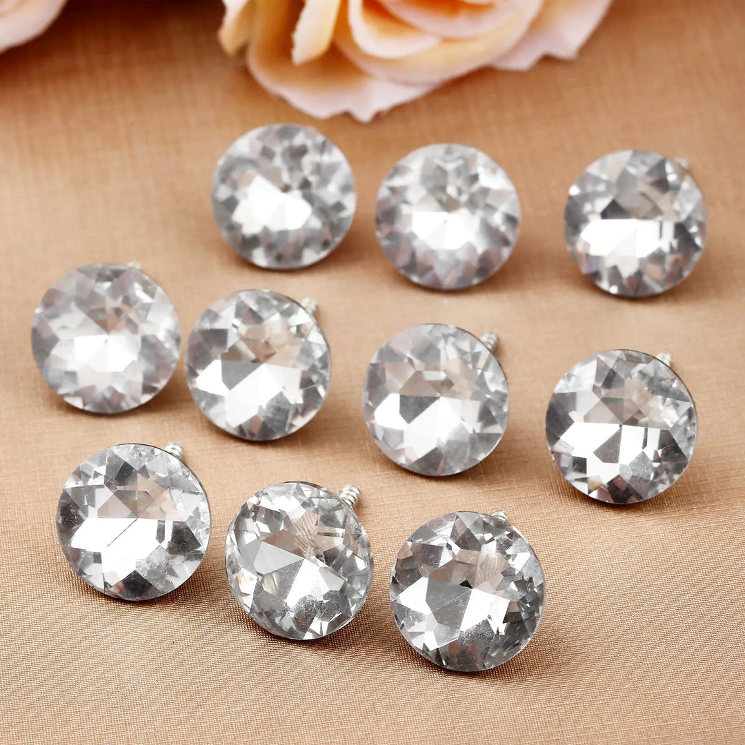 10pc 20mm Upholstery Crystal Glass Upholstery Nails