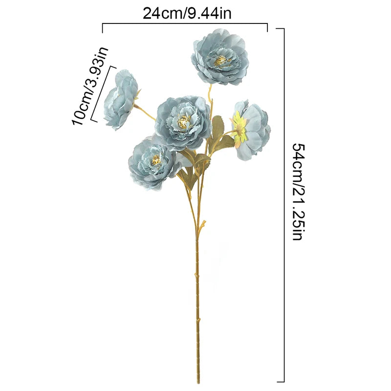 21" Artificial Peony Bouquet Bundle