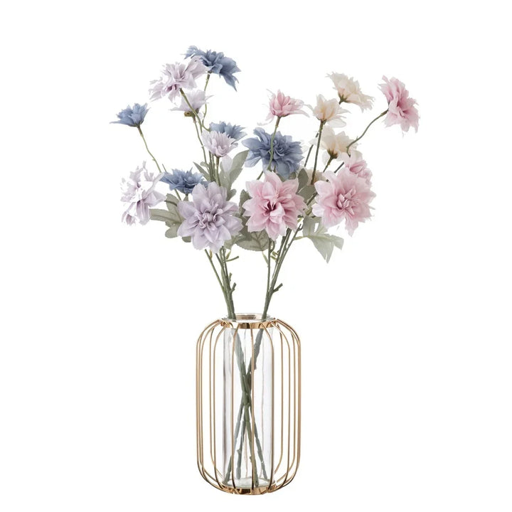 Glimmer 5 Head Artificial Flower Dahlia Flower