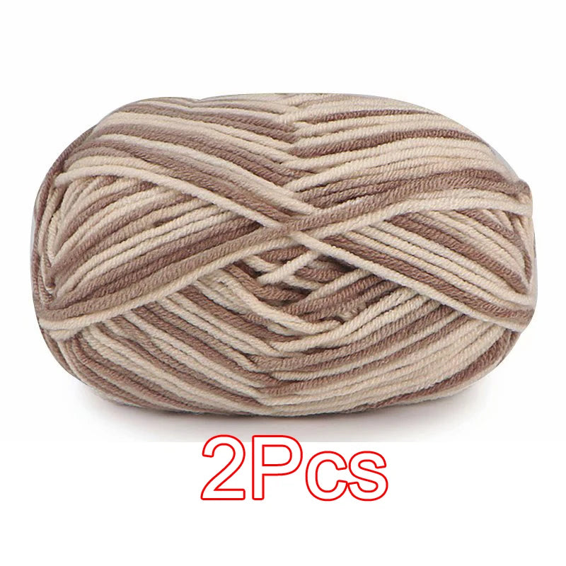 2PC / Tie-dye Crochet Yarn