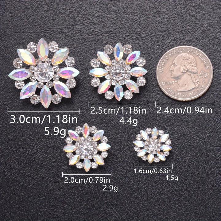 5 PC / Esoic Rhinestone Buttons