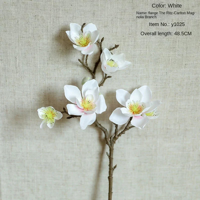Dew 5 Head Francica Magnolia Artificial Flower