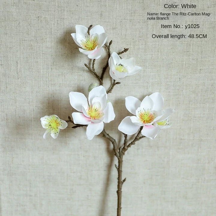 Dew 5 Head Francica Magnolia Artificial Flower