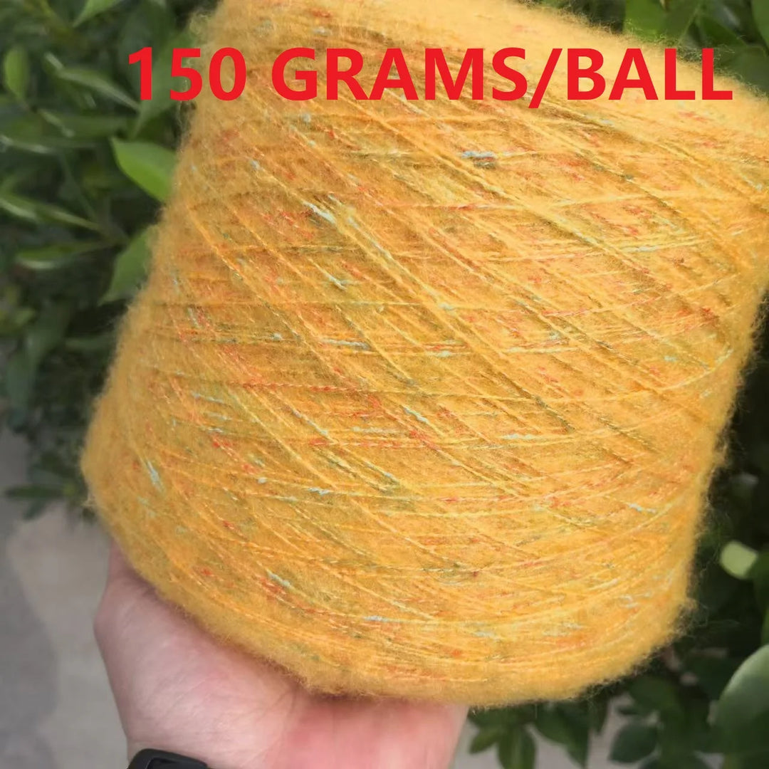 250g Ball Rainbow Faux Mohair Yarn