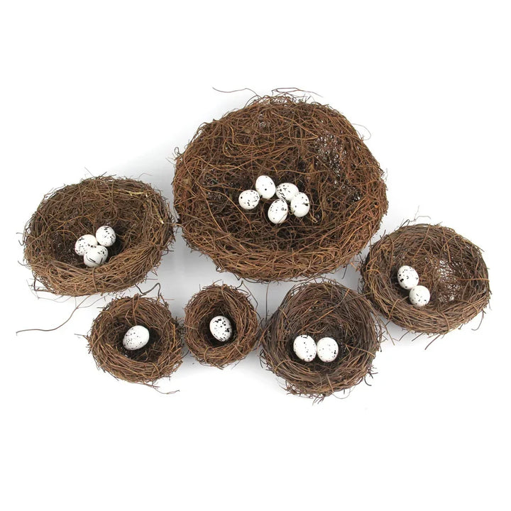 Easter Round Rattan Bird Nest