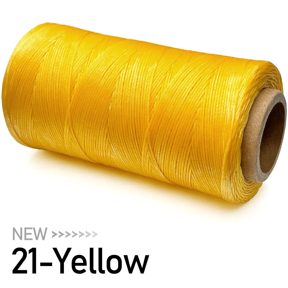 22 Colors / Flat Polyester Waxed Thread for Leather