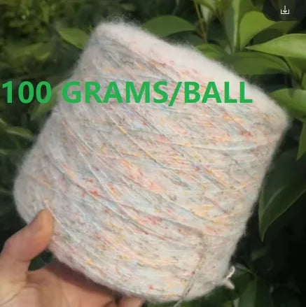250g Ball Rainbow Faux Mohair Yarn